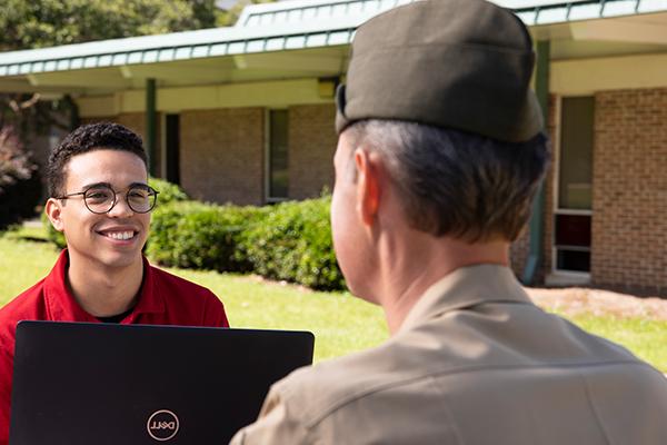 Veteran and MVRC staff member